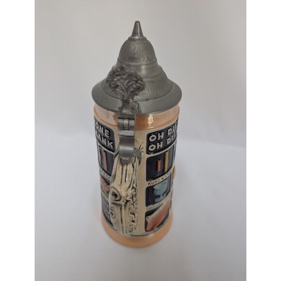 American Bravo Company Germany Stein Oh Du Schone Lidded Oktoberfest Vntg 1956 - Picture 4 of 7
